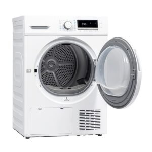 Sèche-linge pompe à chaleur 8 kg — 119 kWh/an, départ différé
