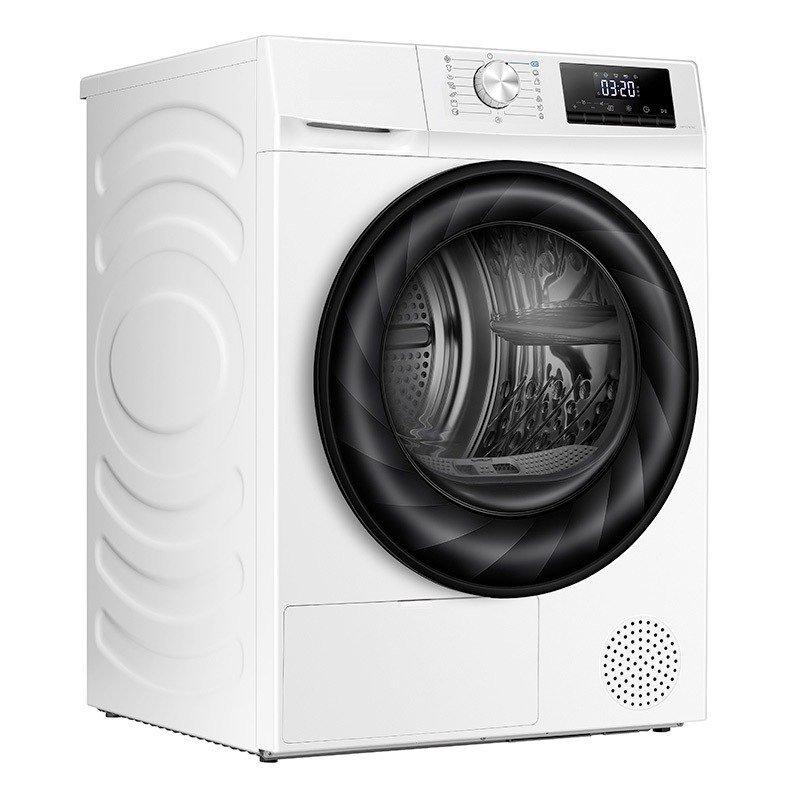 Sèche-linge pompe à chaleur 9 kg — 110 L, indicateur de temps